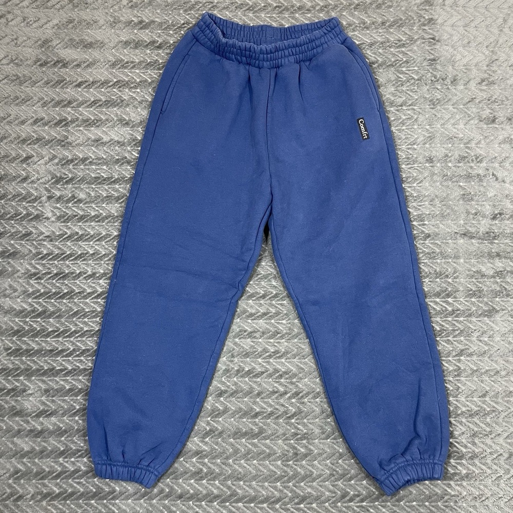 Comfrt Sweatpants Women Large Heavyweight Comfy Casual Joggers Blue